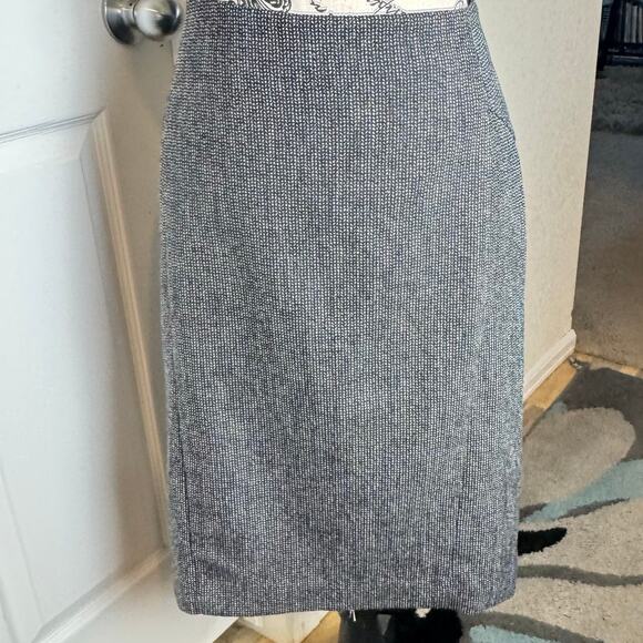 Express Design Studio Black White Tweed Fishtail Pencil Skirt Size 2 Y2K Vintage - Picture 11 of 11